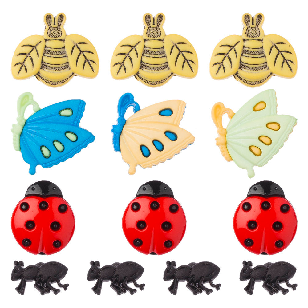 Buttons & Galore Sevimli Böcekler Dekoratif Düğme - 4243